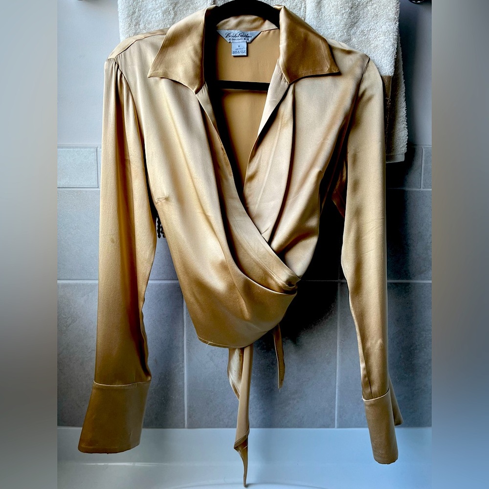 Gold Blouse by Brooks Brothers